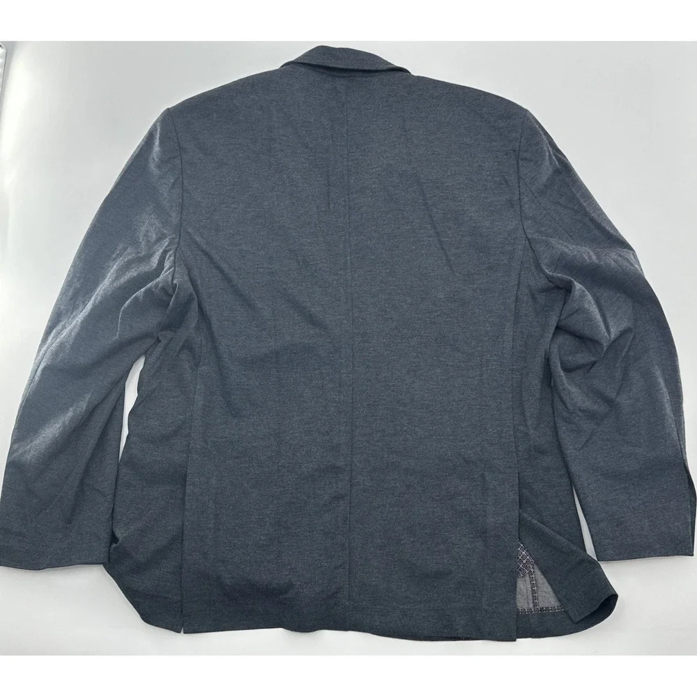 7 Diamonds Mannix 4-Way Stretch Blazer Sport Coat Mens 2XL Gray Black‎ Jacket